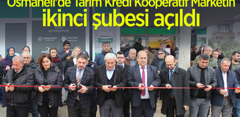 Osmaneli’de Tarım Kredi Kooperatif Marketin ikinci şubesi açıldı