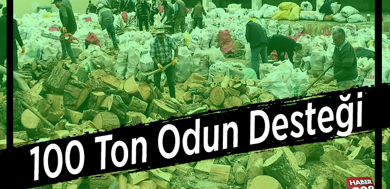 100 ton odun desteği