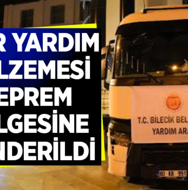3 TIR YARDIM MALZEMESİ DEPREM BÖLGESİNE GÖNDERİLDİ