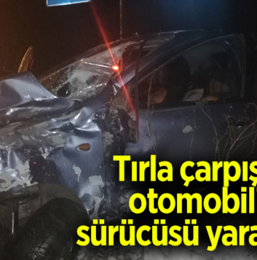 Bilecik'te tırla çarpışan otomobilin sürücüsü yaralandı