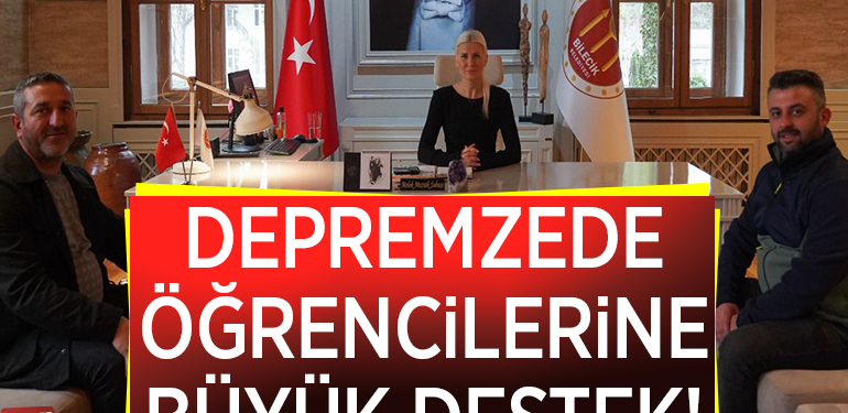 DEPREMZEDE ÖĞRENCİLERE BÜYÜK DESTEK!
