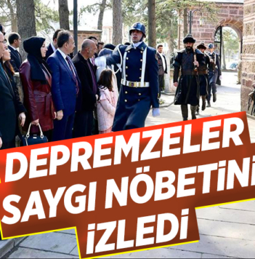 DEPREMZELER SAYGI NÖBETİNİ İZLEDİ