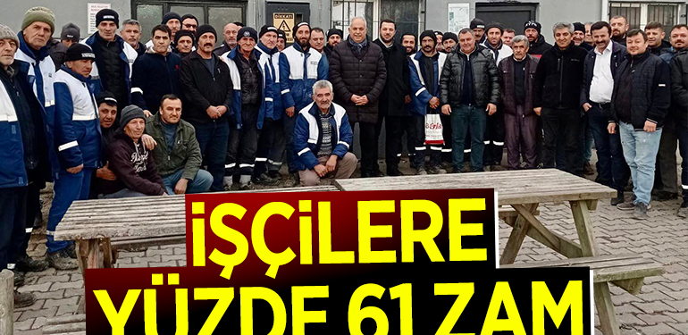 KATI ATIK TOPLAMA İŞÇİLERİNE YÜZDE 61 ZAM