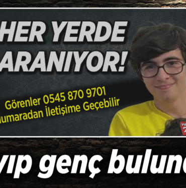 Kayıp genç bulundu