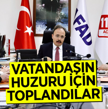 VATANDAŞIN HUZURU İÇİN TOPLANDILAR