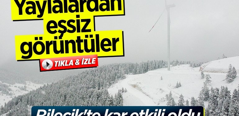 Bilecik’te kar etkili oldu
