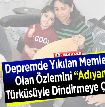 Adıyaman türküsüyle dindirmeye çalışıyor