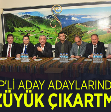 CHP'Lİ ADAY ADAYLARINDAN BOZÜYÜK ÇIKARTMASI