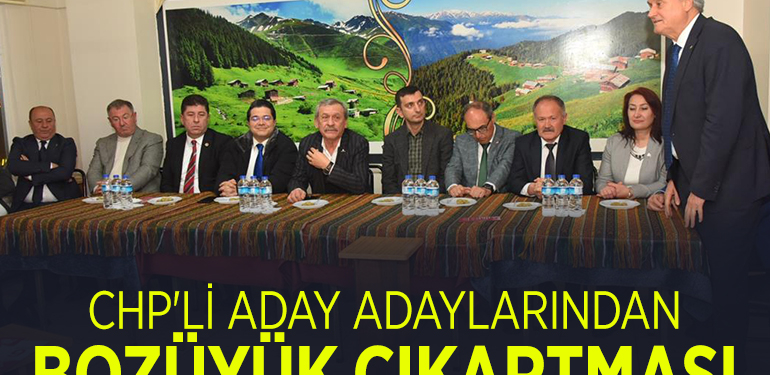 CHP’Lİ ADAY ADAYLARINDAN BOZÜYÜK ÇIKARTMASI