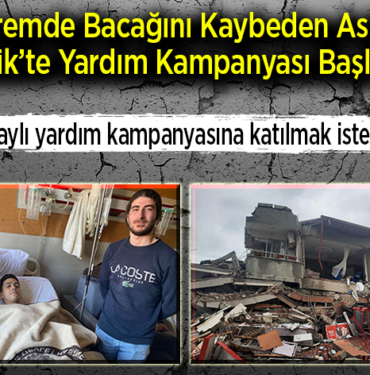 Depremde bacağını kaybeden Aslan'a Bilecik’te yardım kampanyası başlatıldı