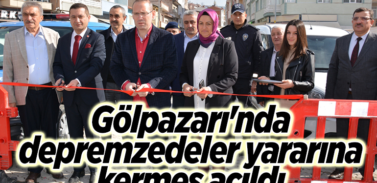 Gölpazarı’nda depremzedeler yararına kermes açıldı