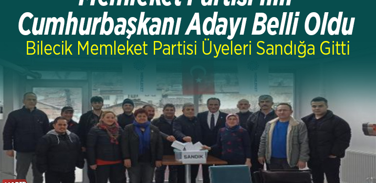 Memleket Partisi’nin cumhurbaşkanı adayı belli oldu