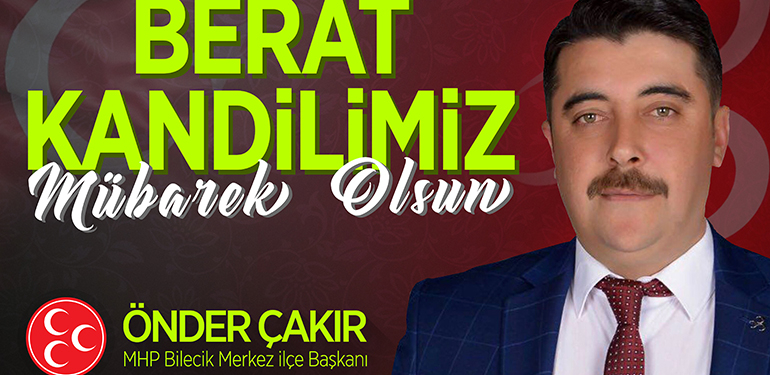 Başkan Çakır’ın Berat Kandili Mesajı