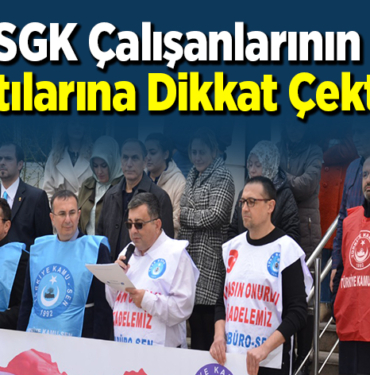 SGK çalışanlarının sıkıntılarına dikkat çektiler!