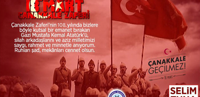Başkan Tuna’nın 18 Mart Çanakkale Zaferi ve Şehitleri Anma Günü mesajı