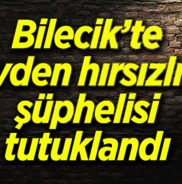 evden hırsızlık şüphelisi tutuklandı