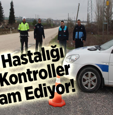şap hastalığı tedbirleri kapsamında yol kontrolleri devam ediyor