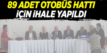 89 ADET OTOBÜS HATTI İÇİN İHALE YAPILDI