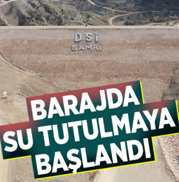 BARAJDA SU TUTULMAYA BAŞLANDI