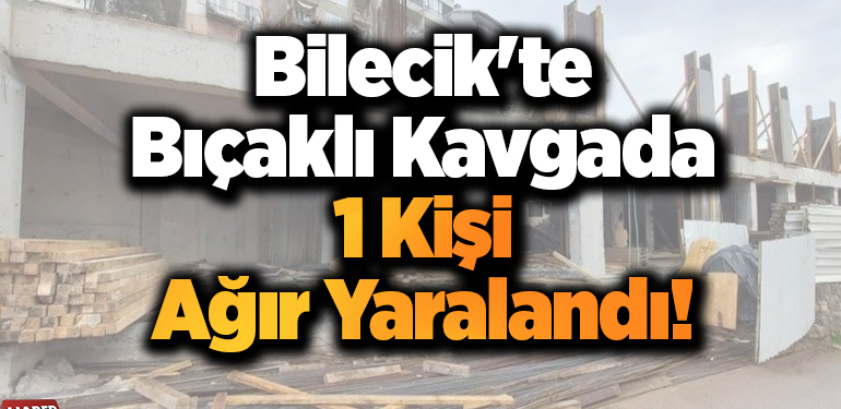 Bilecik’te Bıçaklı Kavgada 1 Kişi Ağır Yaralandı!