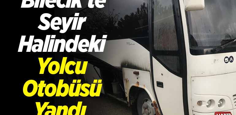 Seyir Halindeki Yolcu Otobüsü Yandı