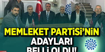 Memleket Partisi'nin adayları belli oldu