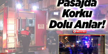 Pasajda korku dolu anlar!