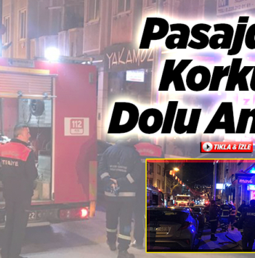 Pasajda korku dolu anlar!