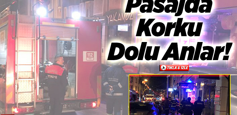 Pasajda korku dolu anlar!