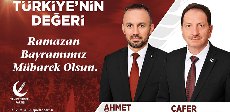 Yeniden Refah Partisi Bilecik Milletvekili Adayı Cafer Arslanboğa ile Ahmet Özvatan’ın Ramazan Bayramı Mesajı
