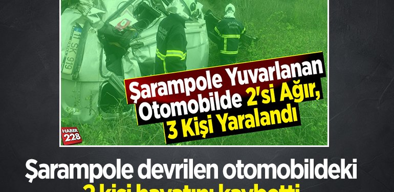 Bilecik’te şarampole devrilen otomobildeki 2 kişi öldü