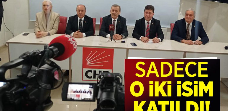 SADECE O İKİ İSİM KATILDI
