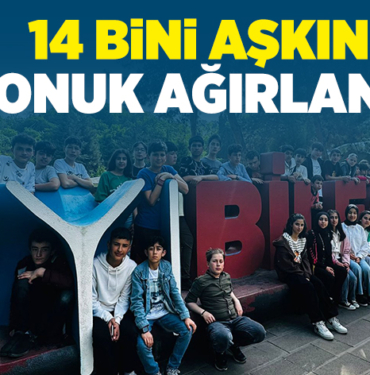 14 BİNİ AŞKIN KONUK AĞIRLANDI