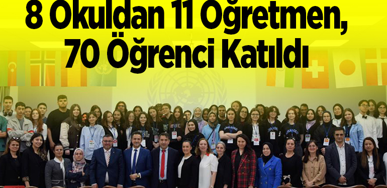8 okuldan 11 öğretmen ve 70 öğrencinin katıldığı proje