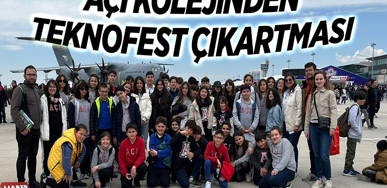 AÇI KOLEJİNDEN TEKNOFEST ÇIKARTMASI