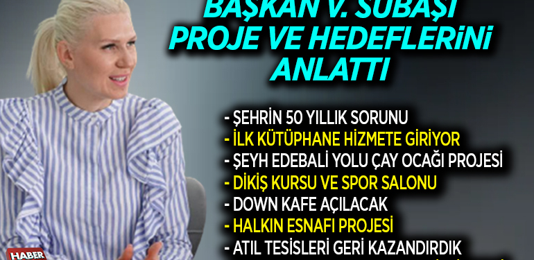 BAŞKAN V. SUBAŞI PROJE VE HEDEFLERİNİ ANLATTI
