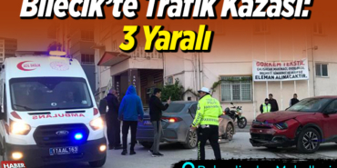 Bahçelievler Mahallesinde kaza 3 yaralı