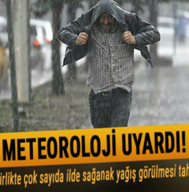 Bilecik için gök gürültülü sağanak uyarısı!