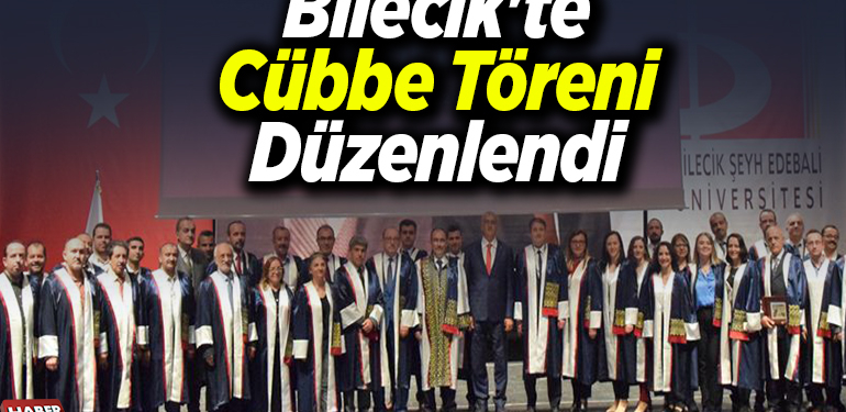 Bilecik’te cübbe töreni düzenlendi