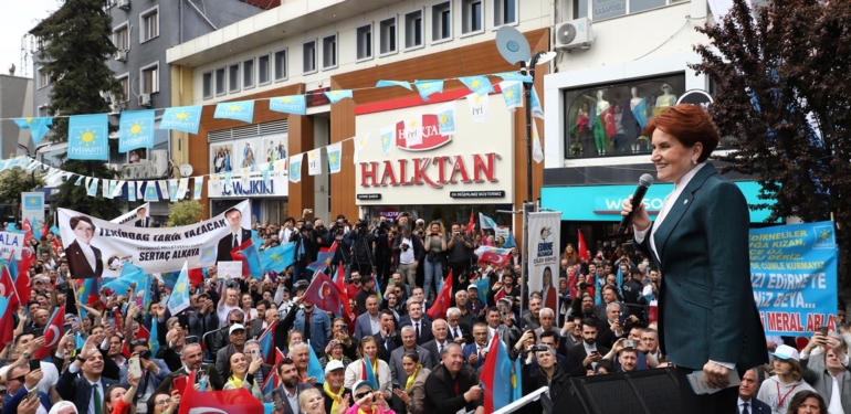İYİ PARTİ GENEL BAŞKANI MERAL AKŞENER;  ‘’PATATES SOĞAN YİYEMEYENLER SAYIN ERDOĞAN’IN İKTİDARINI YİYECEKLER’’