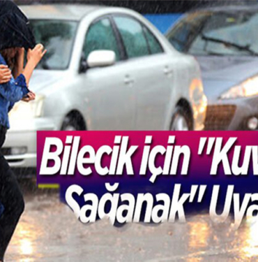 Meteorolojiden sağanak yağış uyarısı!