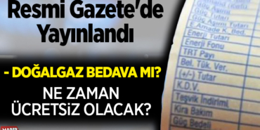 doğalgaz bedavamı