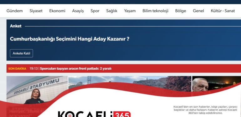 En Son Gelişmelerin Güvenilir Adresi Kocaeli365