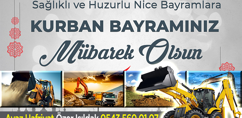 Bilecik Ayaz Hafriyat Kurban Bayramı Tebriği