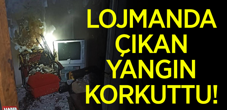 LOJMANDA ÇIKAN YANGIN KORKUTTU!