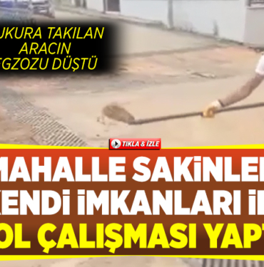 Mahalle Sakinleri Kendi İmkanları ile Yol Çalışması Yaptı