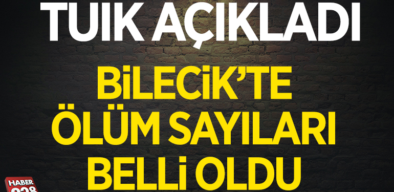 Bilecik’te ölüm sayıları belli oldu