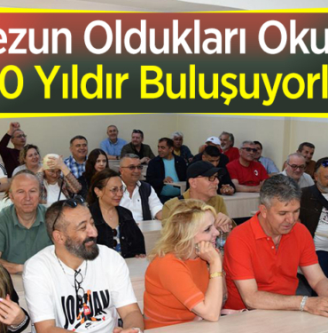 mezun oldukları okulda 30 yıldır buluşuyorlar