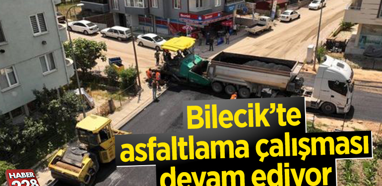 Bilecik’te asfaltlama çalışması devam ediyor