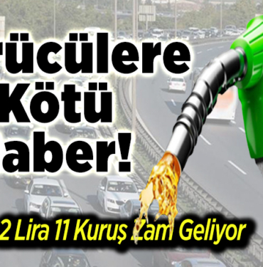 Benzine 2 lira 11 kuruş zam geliyor